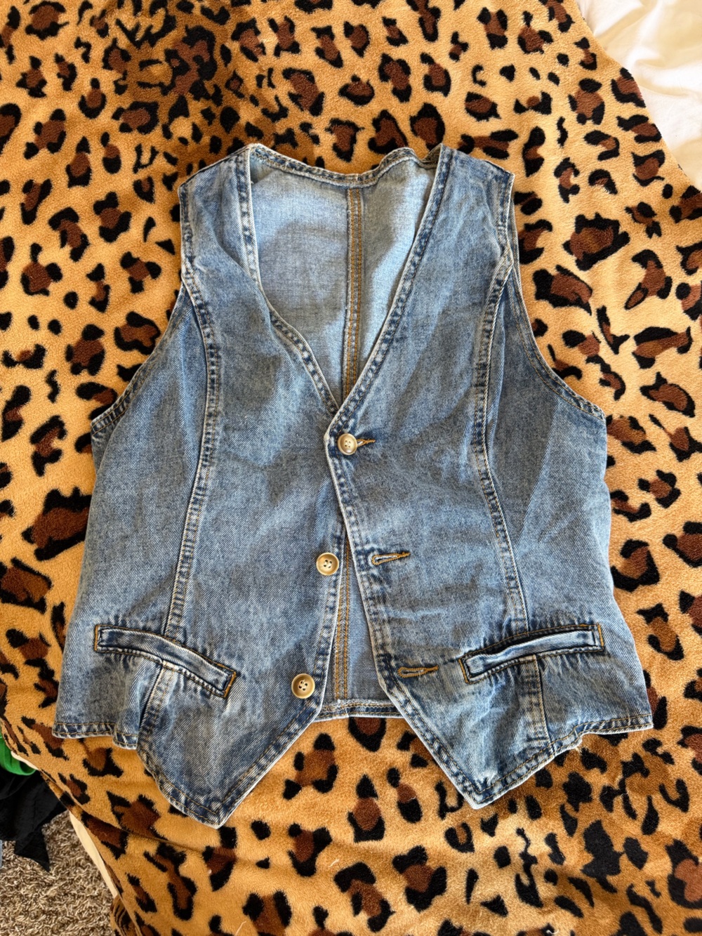 SHEIN Light Blue Denim Overalls Jeans